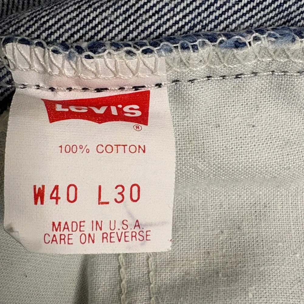 Vintage Levis 517 Orange Tab Jeans Mens 40x24 Dark Wash Made in USA Bootcut